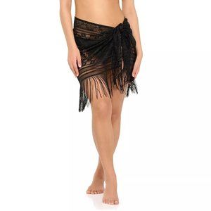 NWT FRESHWATER SWIM COVER-UP SARONG (BLACK)